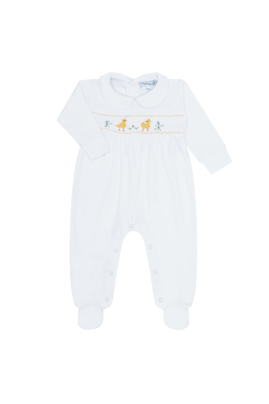 Chicks Smocked Footie Multicolor