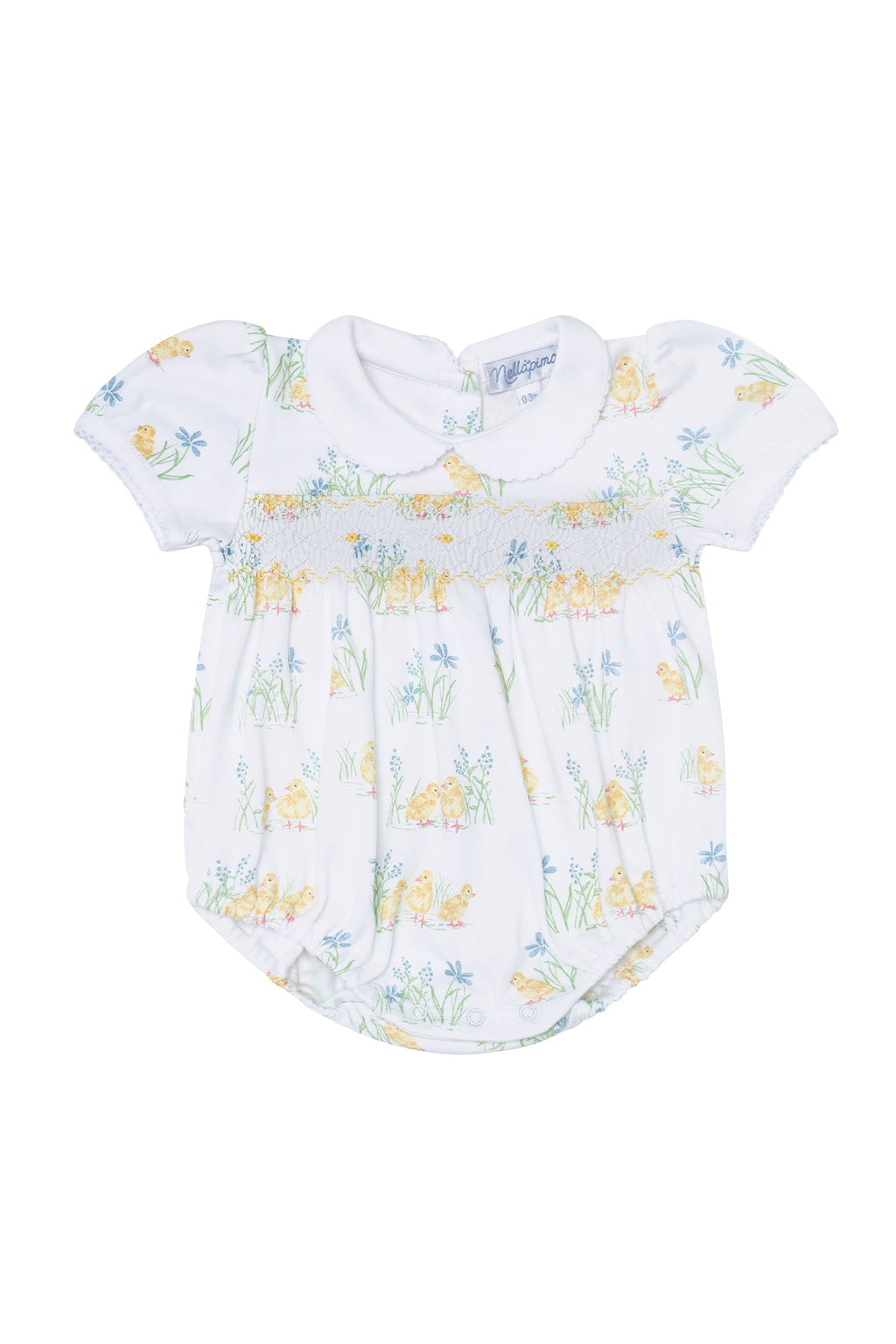Chicks Print Smocked Bubble Multicolor