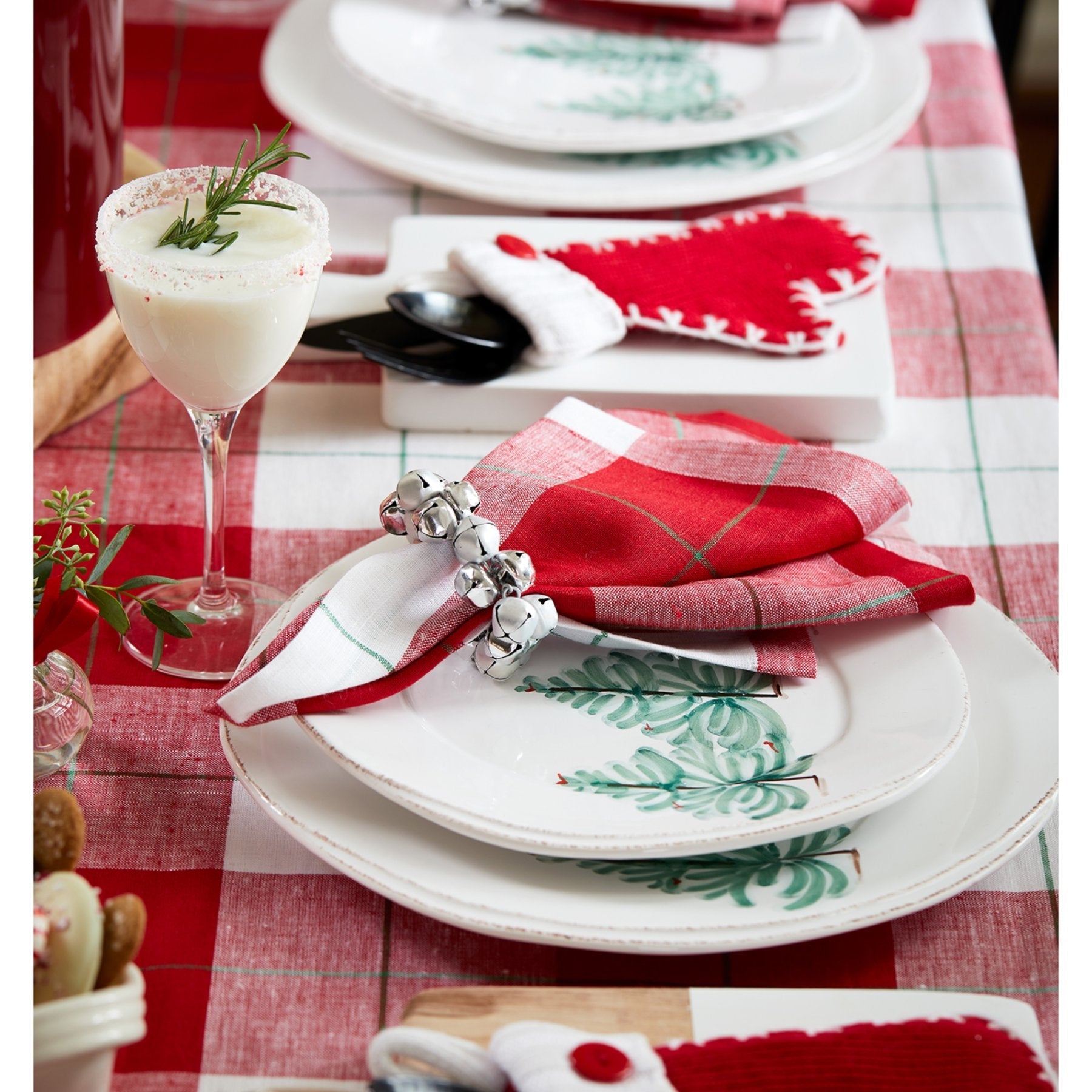 Very Merry Plaid Napkins, Set of 4