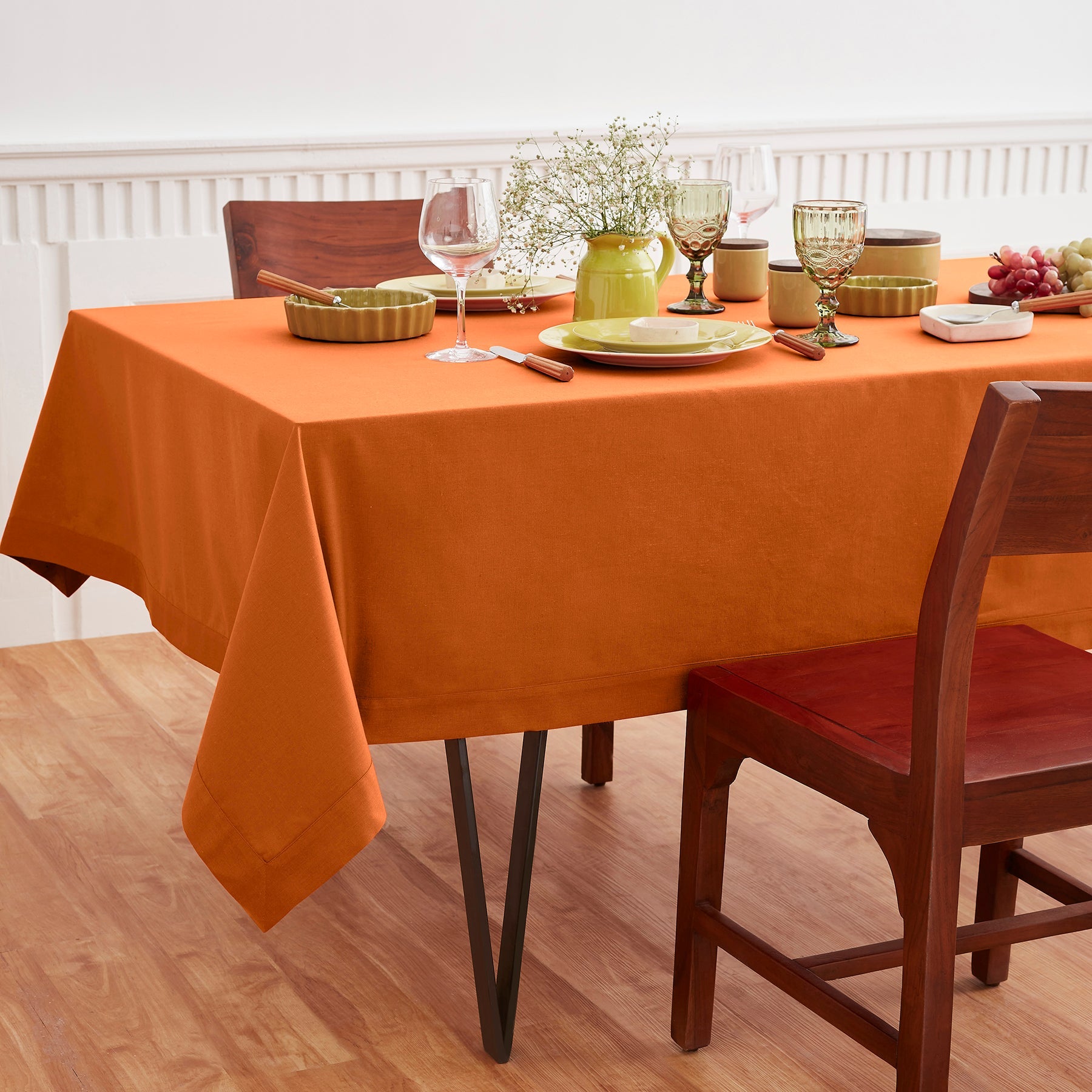 Dru Cotton Linen Tablecloth