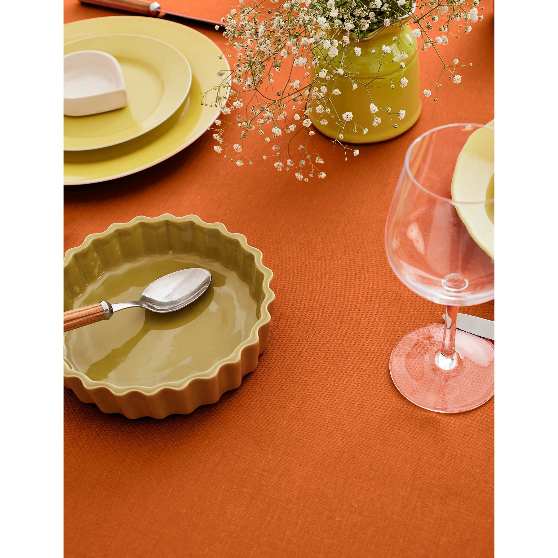 Dru Cotton Linen Tablecloth