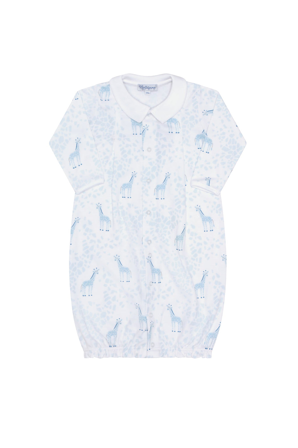 Blue Giraffe Print Converter Gown Blue