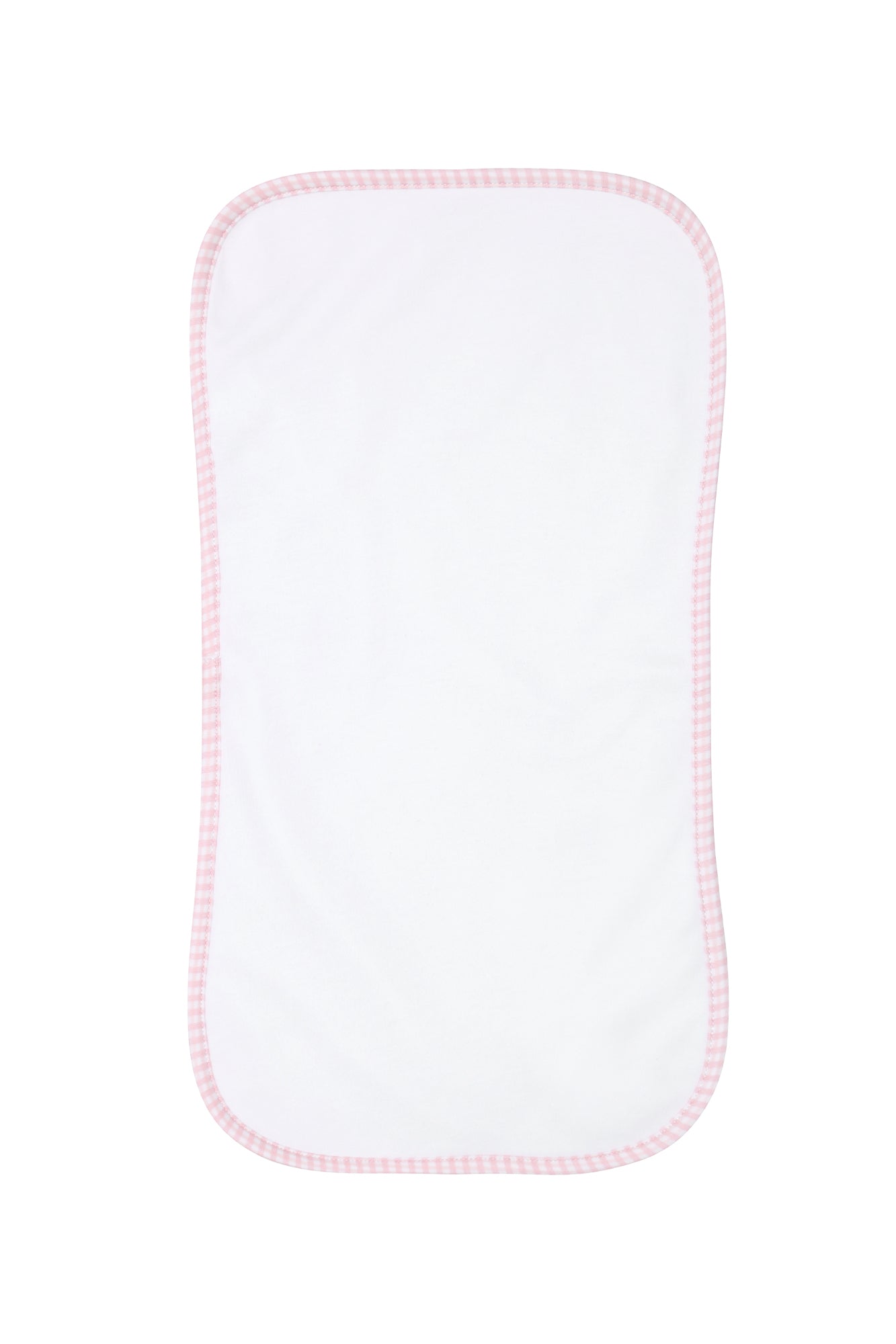 Pink Gingham Burp Cloth