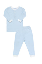 Blue Gingham Baby Pajamas Blue