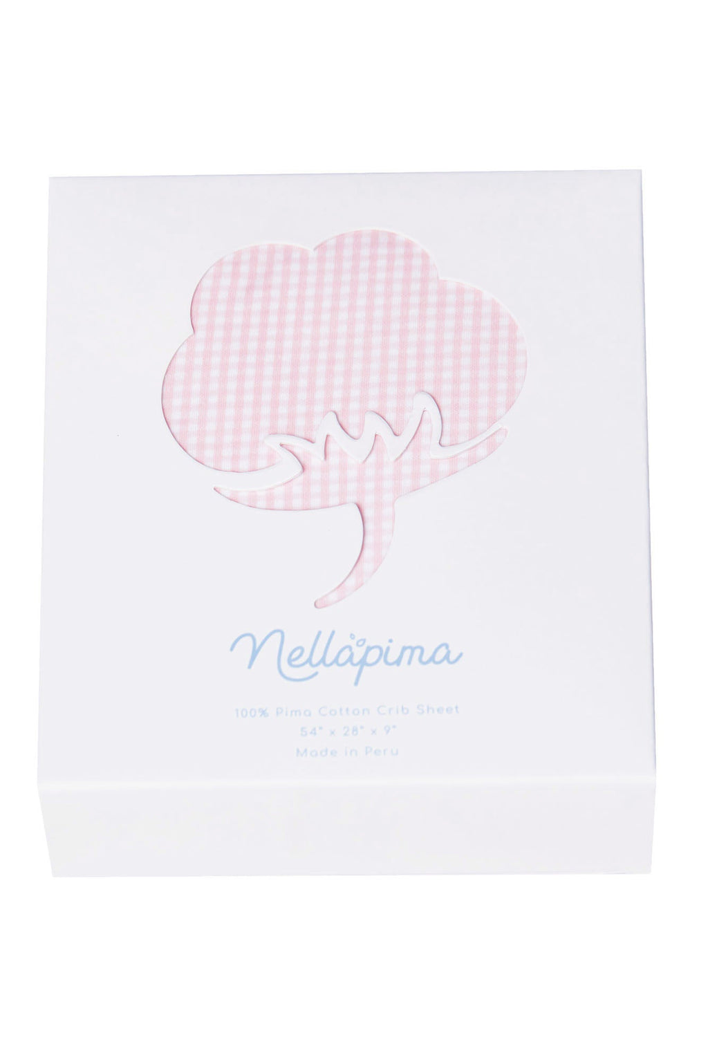 Pink Gingham Crib Sheets