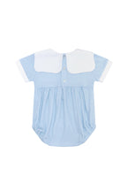 Blue Gingham Baby Bubble Blue