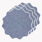 Giselle Scallop Edge Placemats, Set of 4