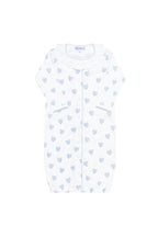 Blue Heart Print Converter Gown Blue