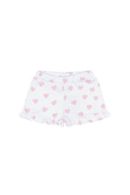 Pink Heart Print Shorts