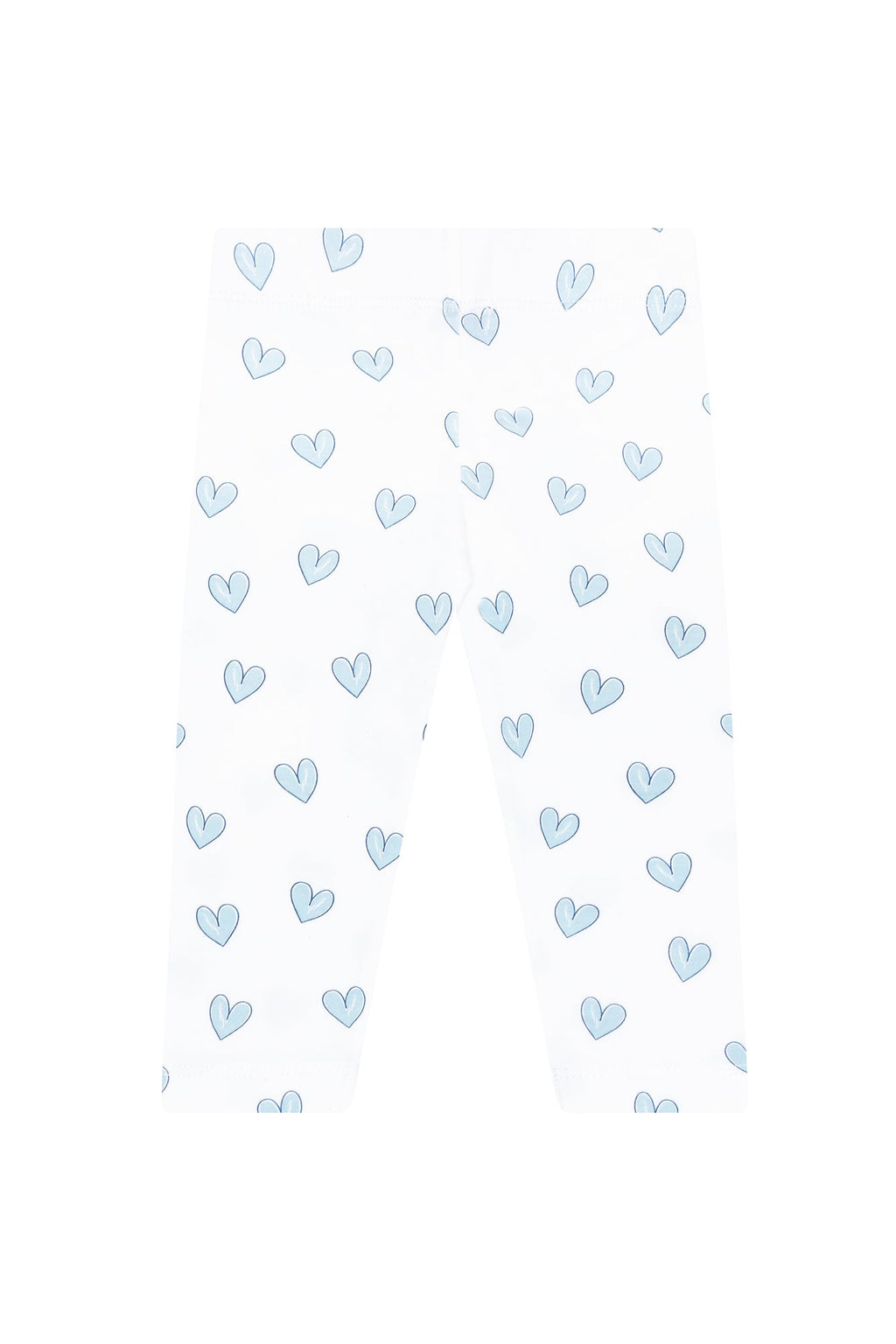 Blue Heart Print Pima Leggings Blue