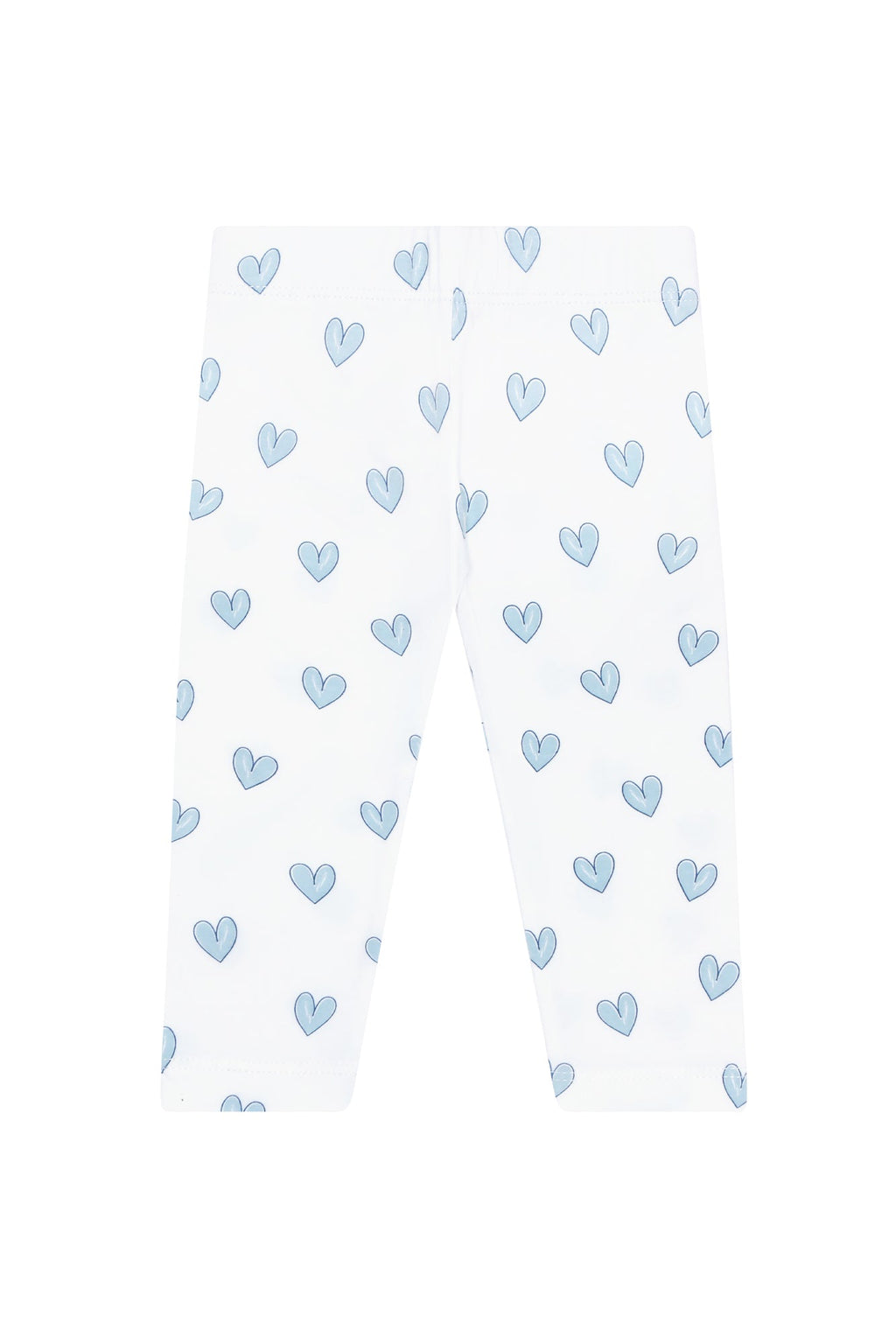 Blue Heart Print Pima Leggings