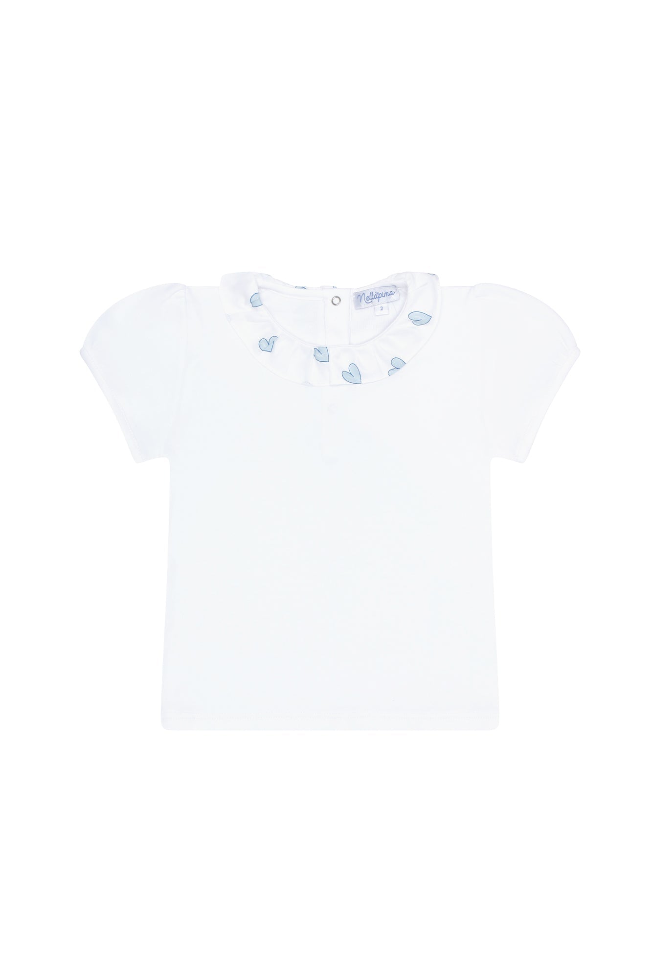 Blue Heart Print Tee Blue