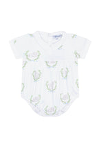 Blue Lamb Print Bubble Blue