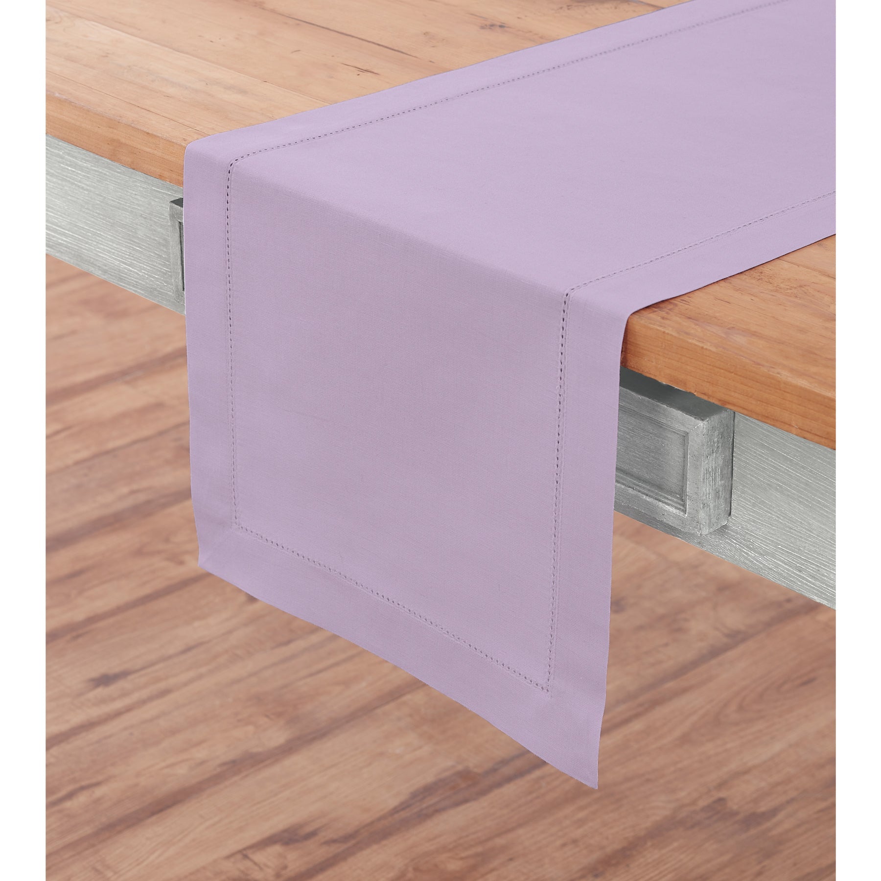 Cotton Linen Hemstitch Table Runner