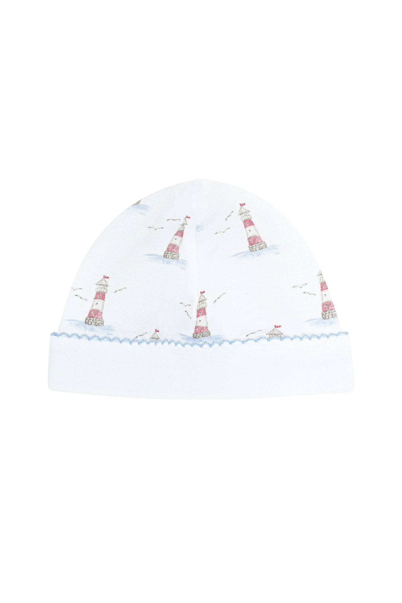 Lighthouse Print Hat Red One Size