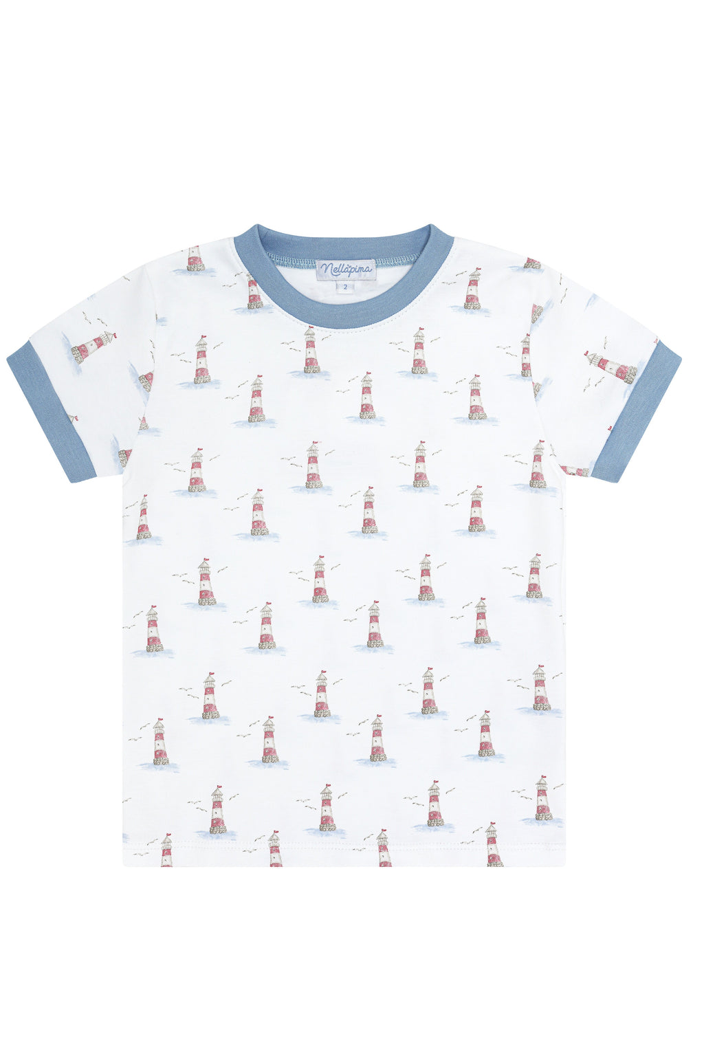 Lighthouse Print Boy Short Set