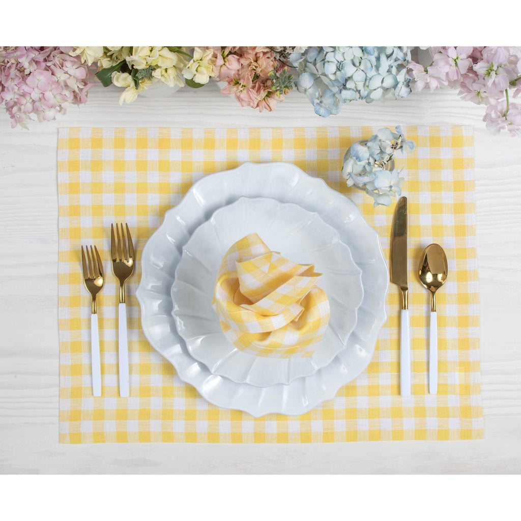 Gingham Placemats, Set of 4