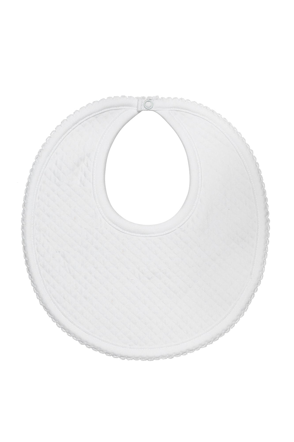 Milano Baby Bib White PT One Size