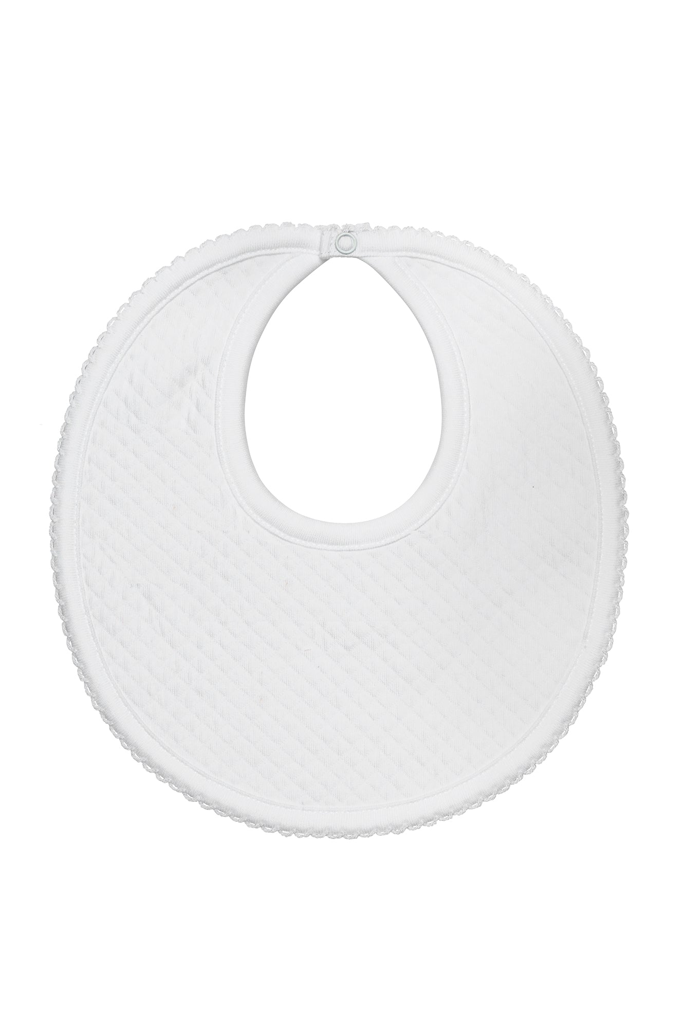 Milano Baby Bib White PT One Size