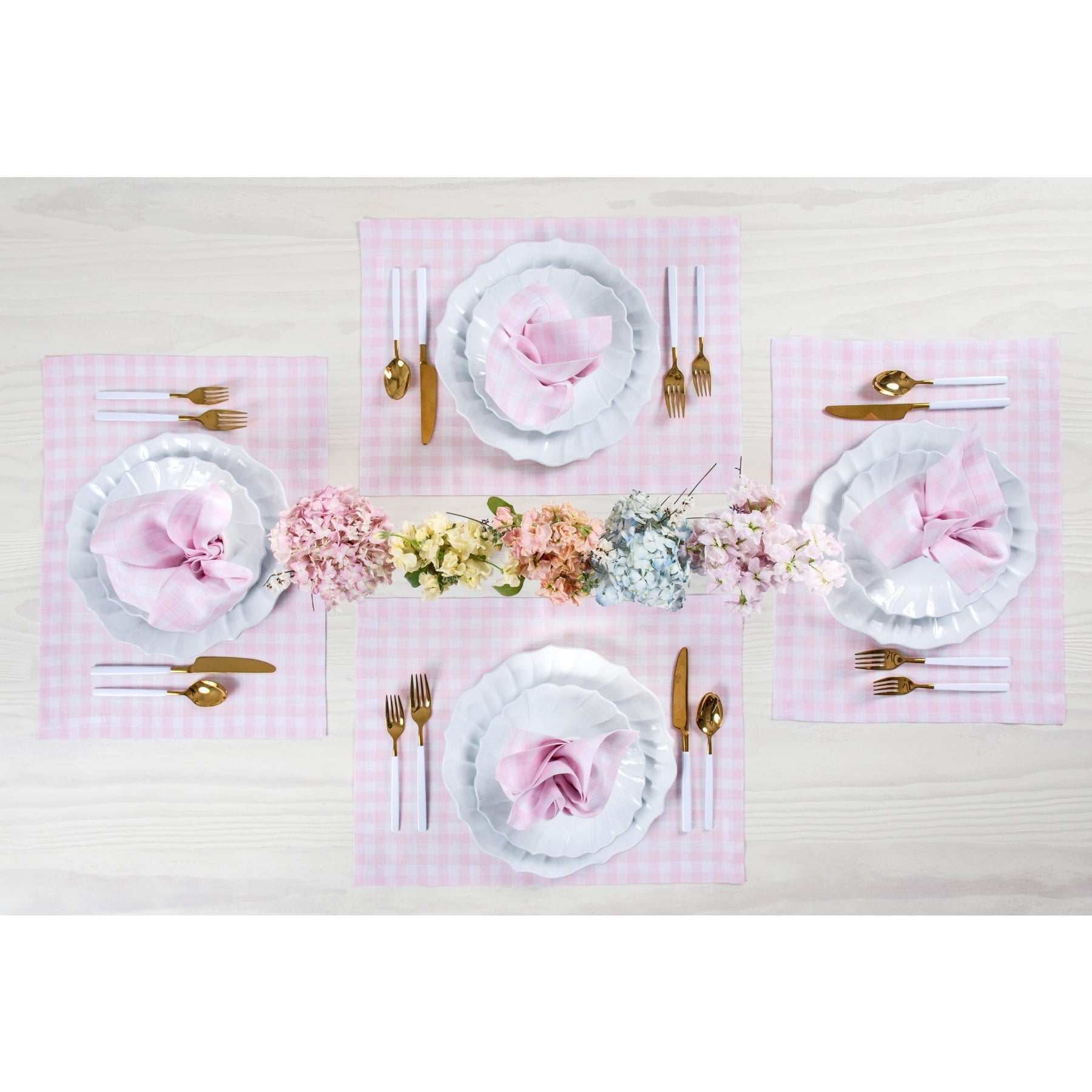 Gingham Placemats, Set of 4