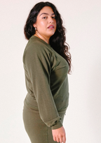 Agnes Raglan Organic Cotton + Tencel™ Sweatshirt - Moss