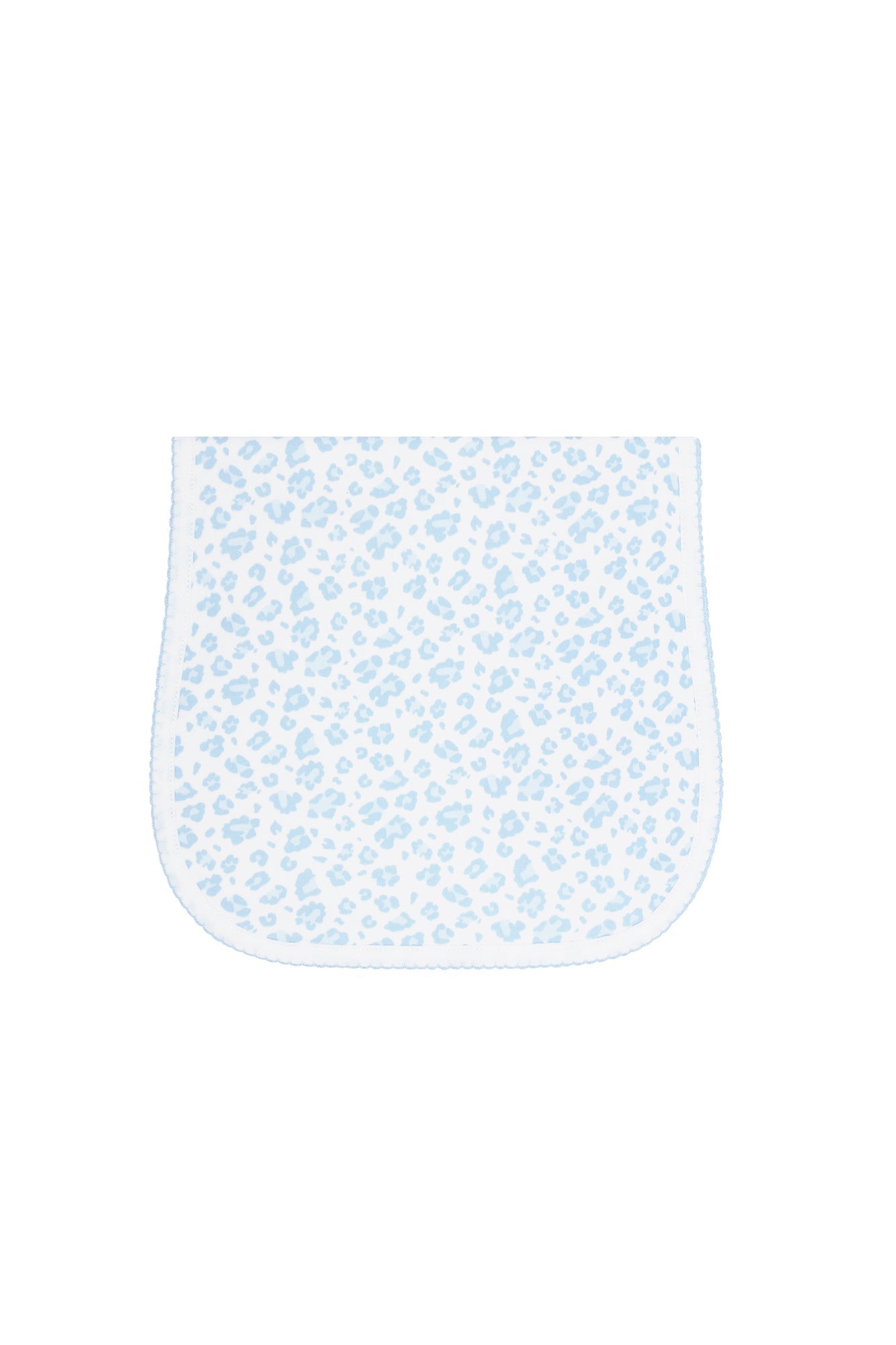 Blue Cheetah Print Burp Cloth Blue One Size