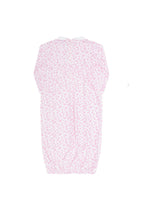 Pink Cheetah Print Smocked Gown
