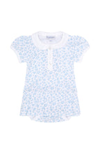 Blue Cheetah Print Onesie Dress Blue