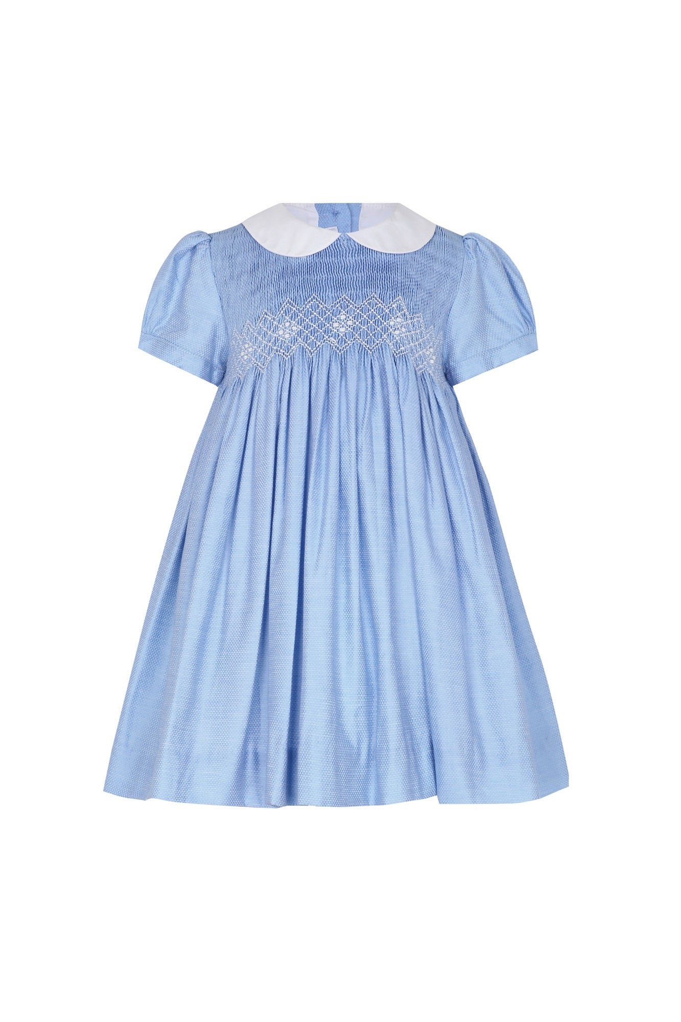 Blue Nella Smocked Dress Blue