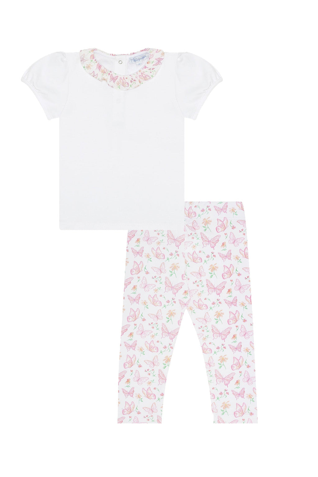 Butterflies Tee-Leggings Set Pink