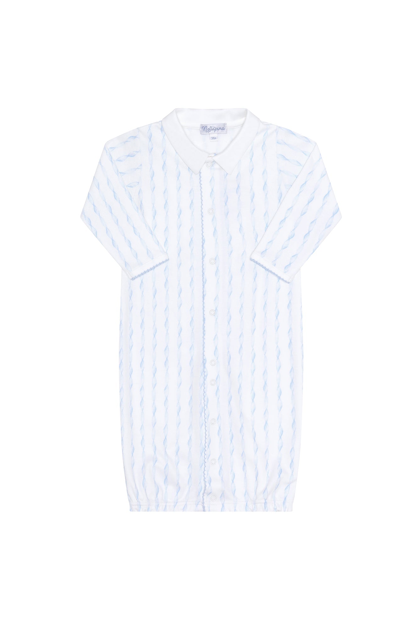 Blue Twirls Converter Gown Blue