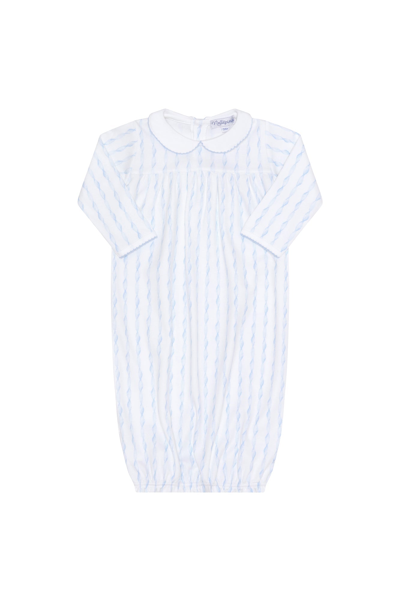 Blue Twirls Gown Blue