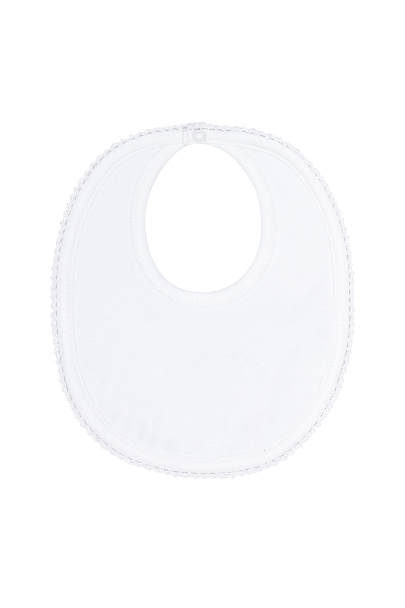 White Crochets Bib White One Size