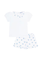 Blue Heart Short Set Blue