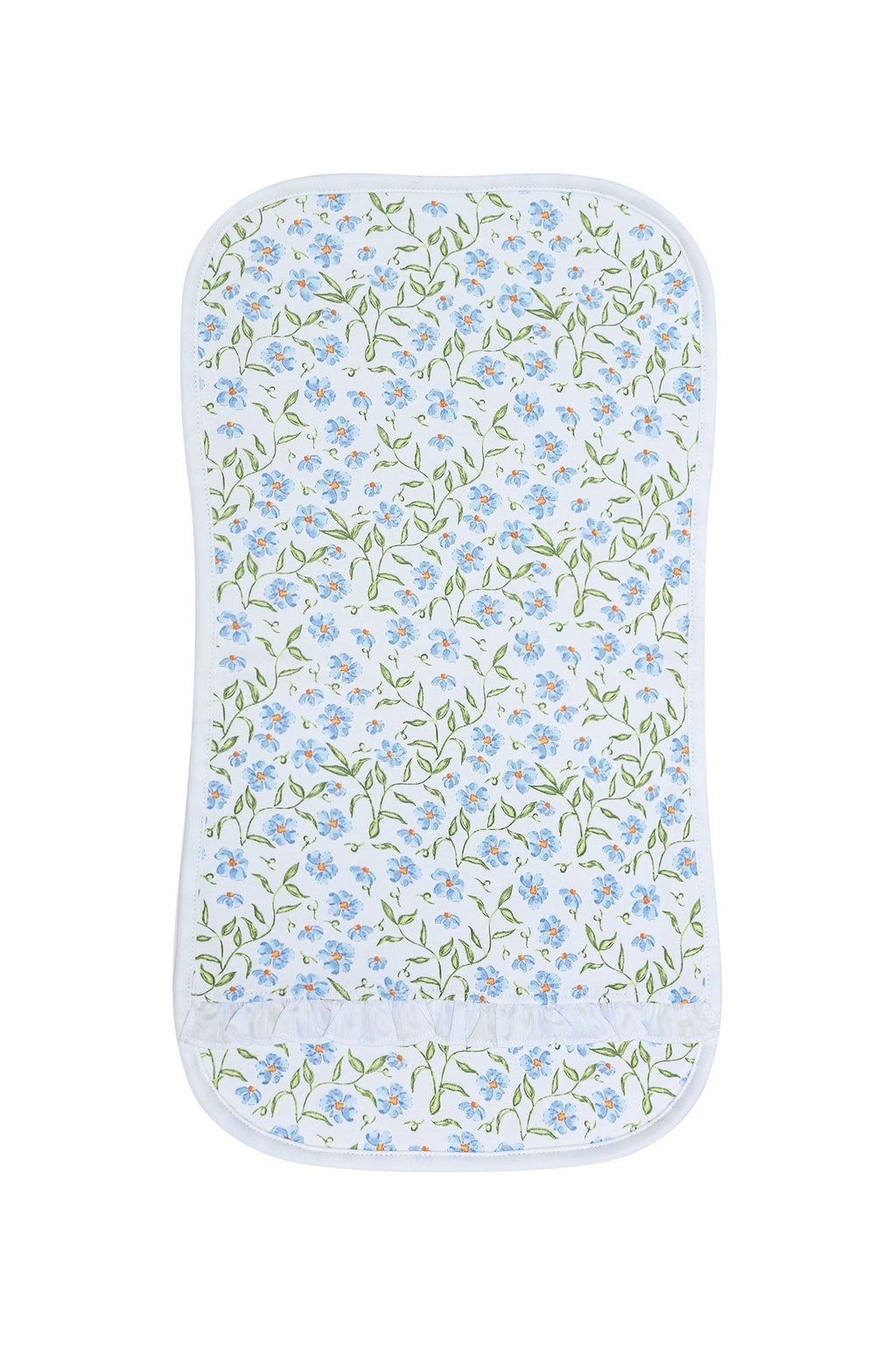 Blue Vines Print Burp Cloth Multicolor One Size
