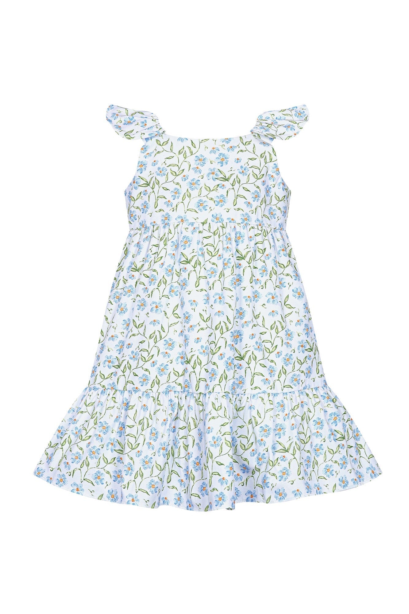 Blue Vines Woven Summer Dress Multicolor 9 - 12M