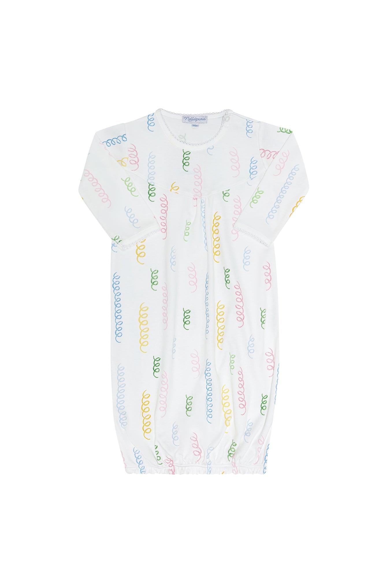 Spirals Print Gown Multicolor