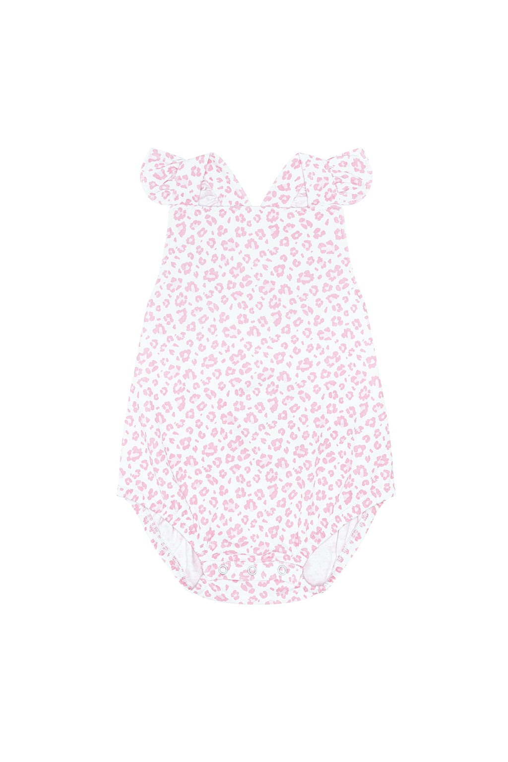 Pink Cheetah Print Ruffle Bubble Pink
