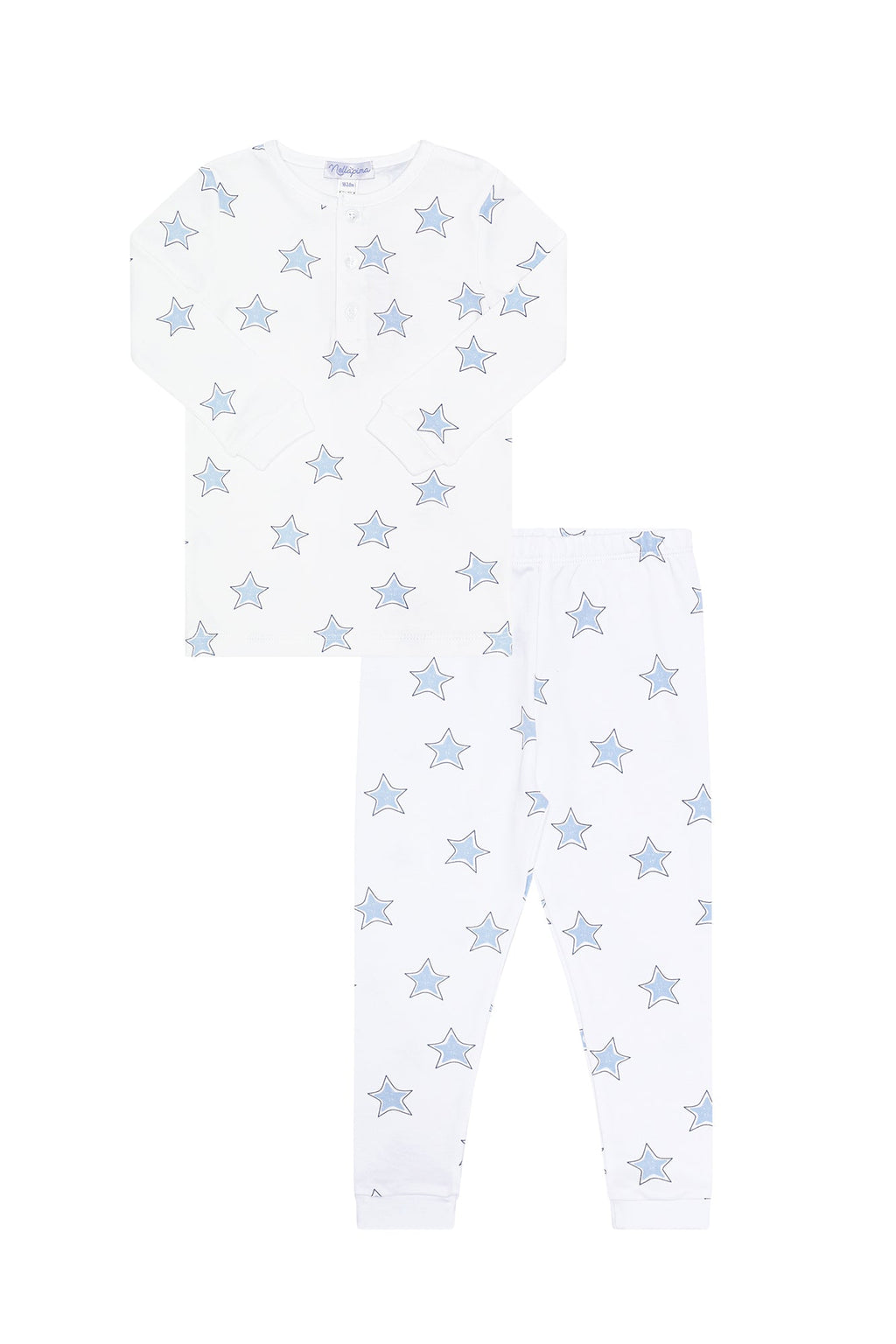 Blue Stars Print Pajama Blue