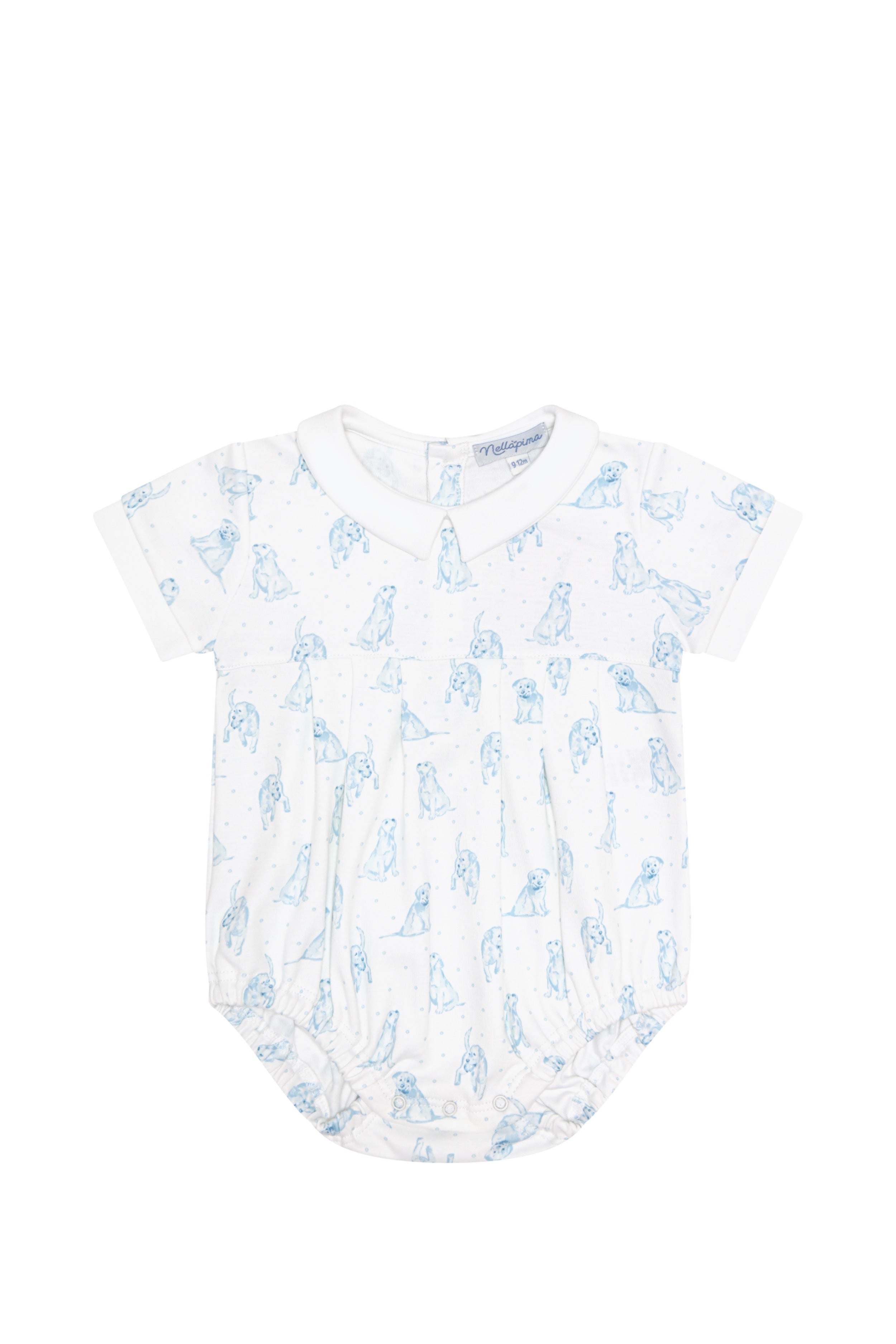 Blue Puppy Love Print Bubble Blue