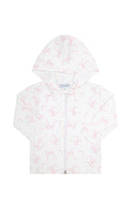 Charming Bows Print Jacquard Jacket Pink