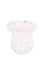 Pink Lone Star Toile Smocked Bubble