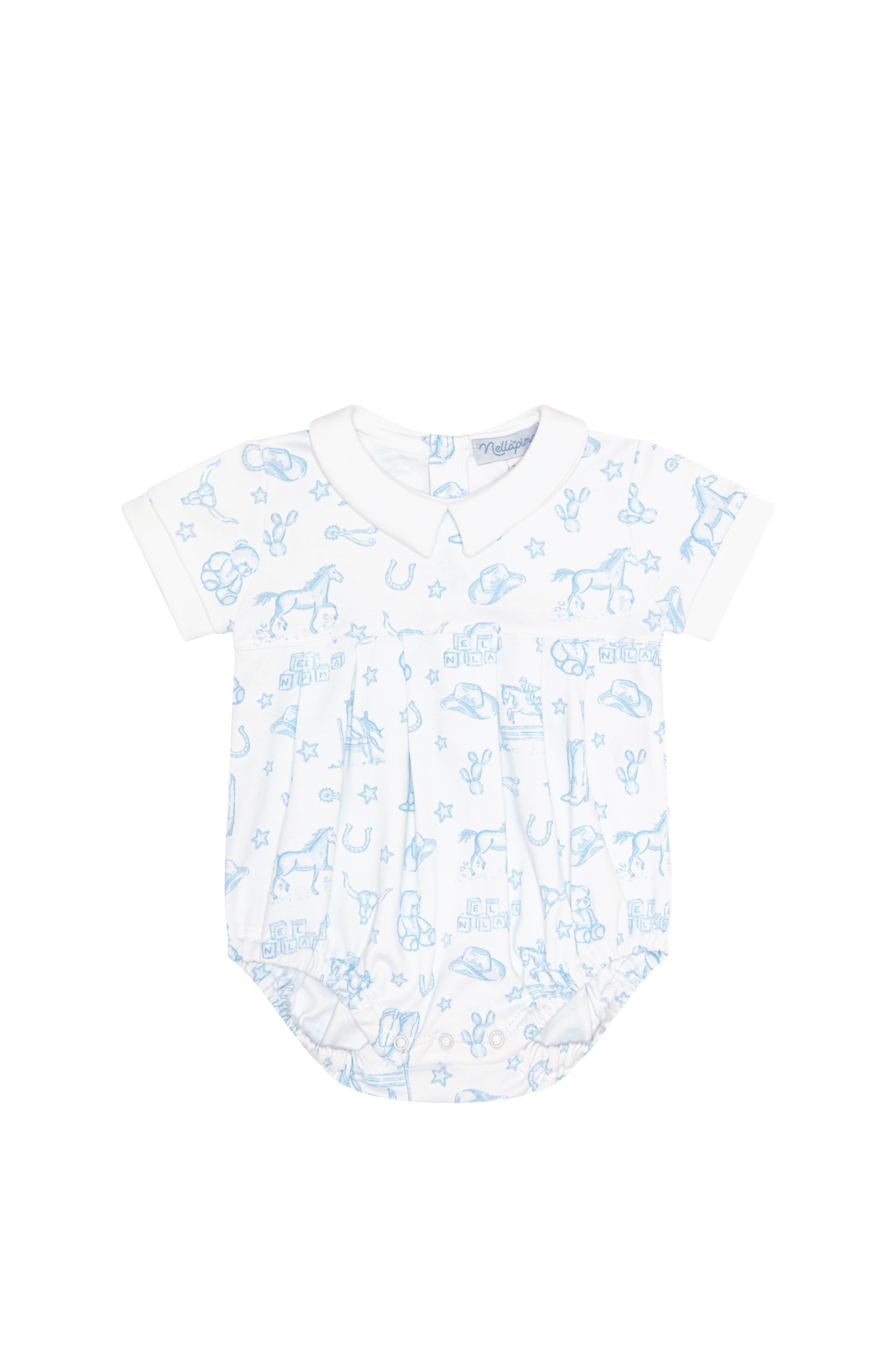 Blue Lone Star Toile Bubble