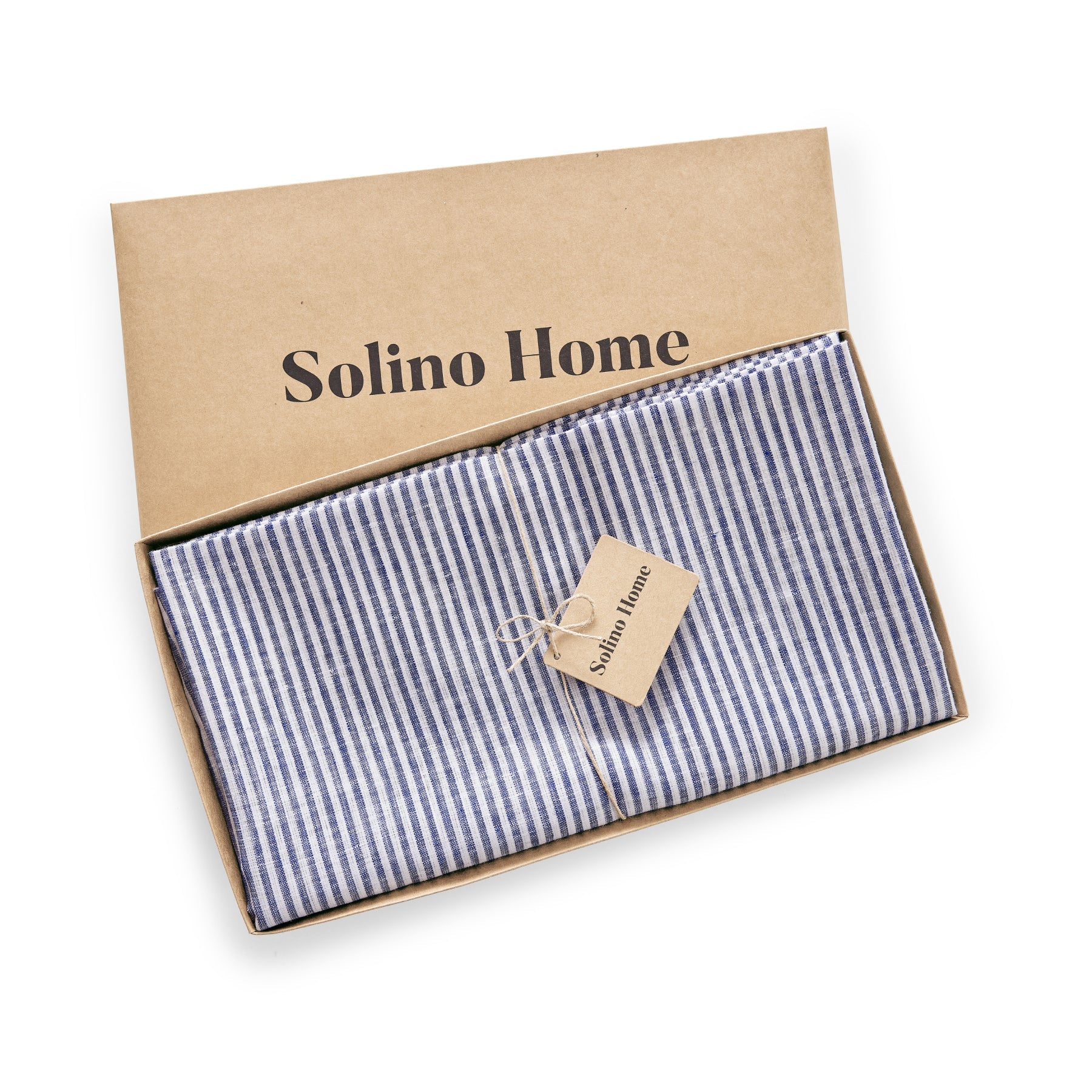 Narrow Stripe Round Tablecloth