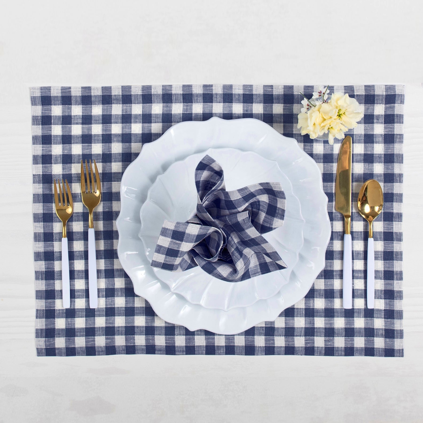 Gingham Placemats, Set of 4