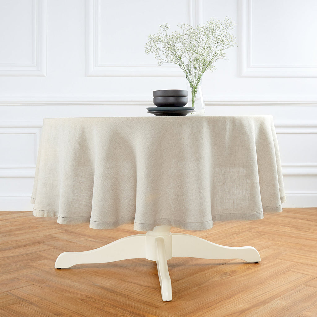 Sonoma Hemstitch Round Tablecloth