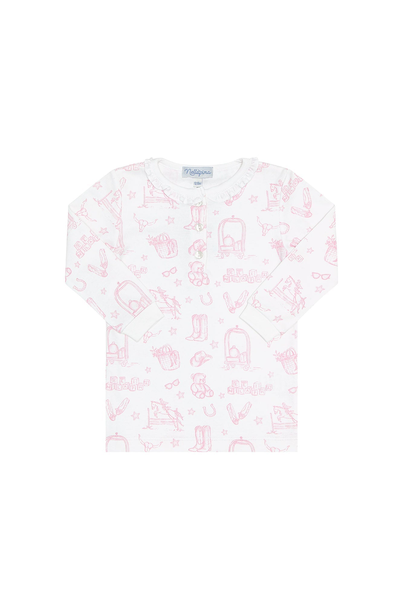 Pink Lone Star Toile Pajamas