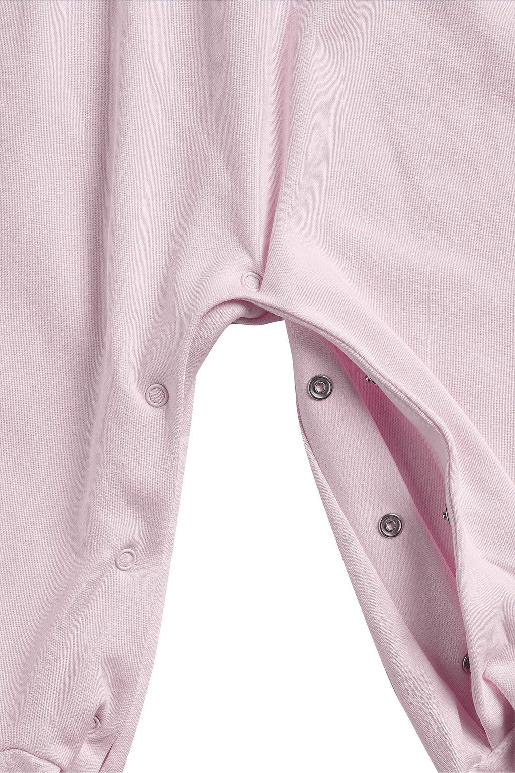 Pink Puppy Love Embroidery Footie