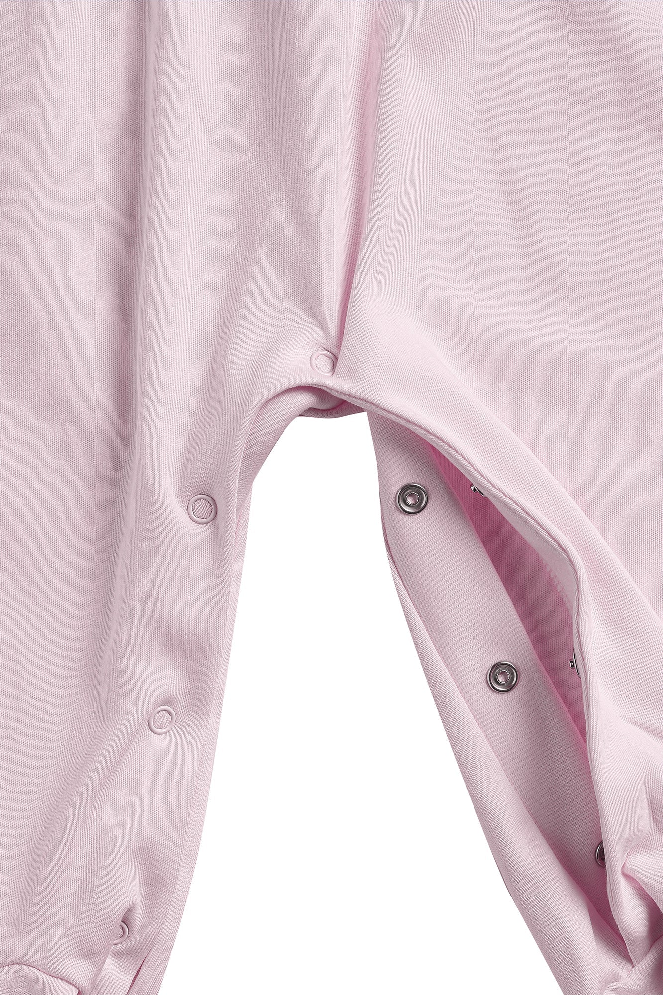 Pink Puppy Love Embroidery Footie