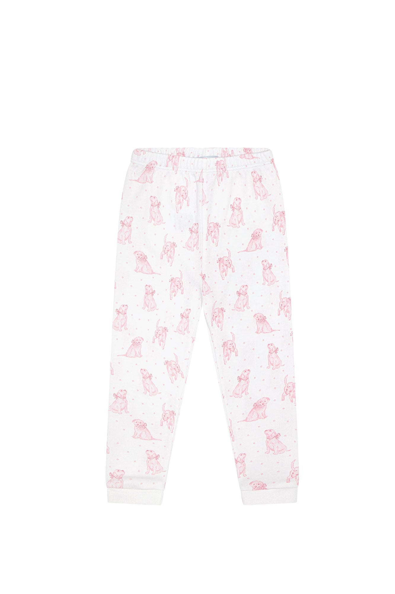 Pink Puppy Love Print Pajamas